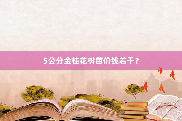 5公分金桂花树苗价钱若干？